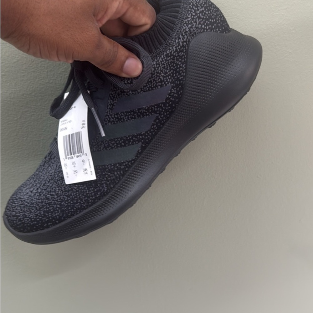 Adidas Black Patterned Sneakers